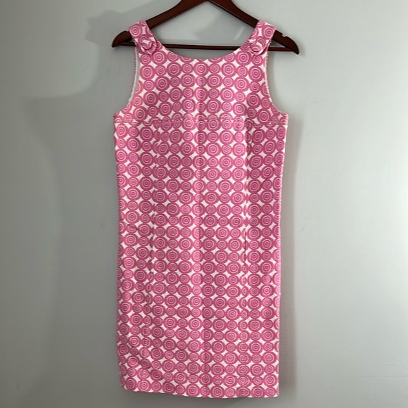 Lilly Pulitzer Larsson Shift Dress Pink Cotton size 8 - Picture 2 of 6